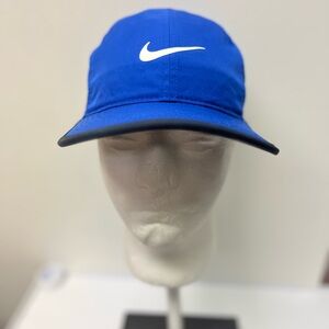 Nike Dri-Fit Hat Featherlight Activewear Adjustable StrapBack Blue Running OSFA